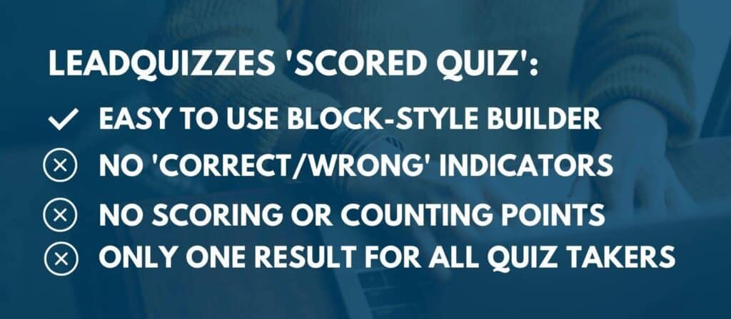 Leadquizzes - scored quiz quiz type