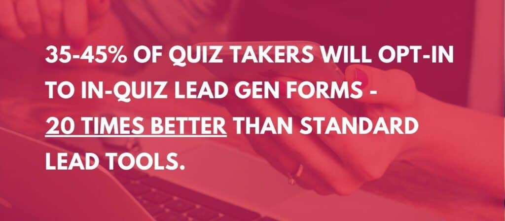 quiz marketing lead generation statistics
