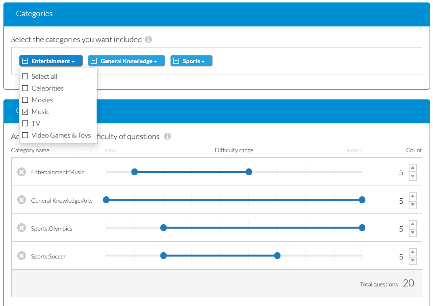 Riddle auto quiz setup options make it easy to create amazing content