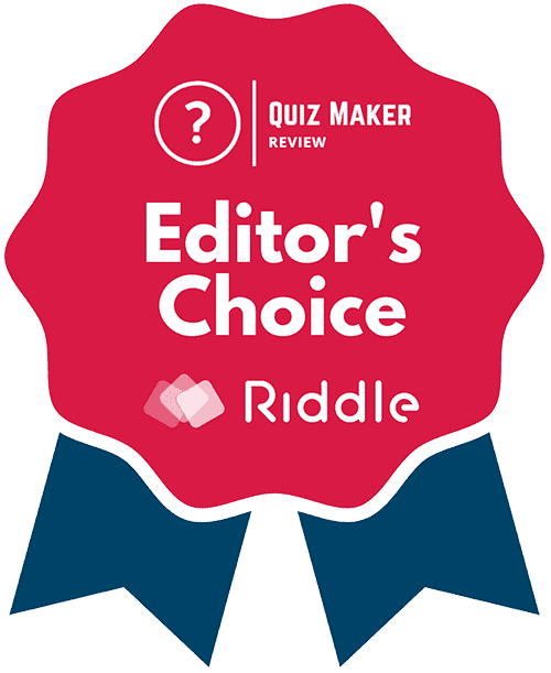 Riddle.com Quiz Maker - Winner Editors Choice Award