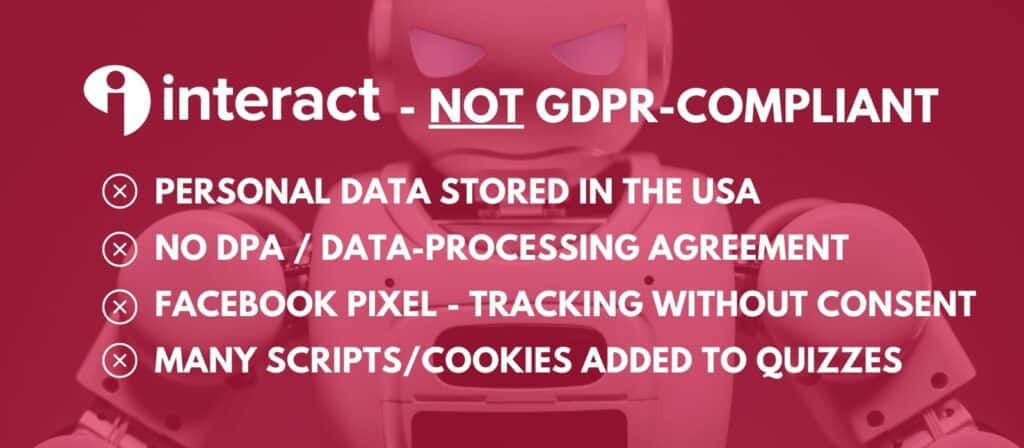tryinteract review - not gdpr compliant
