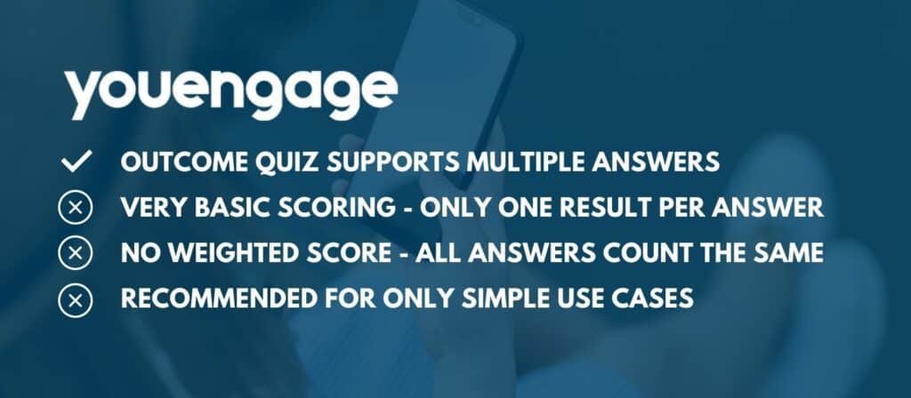 youengage outcome quiz features