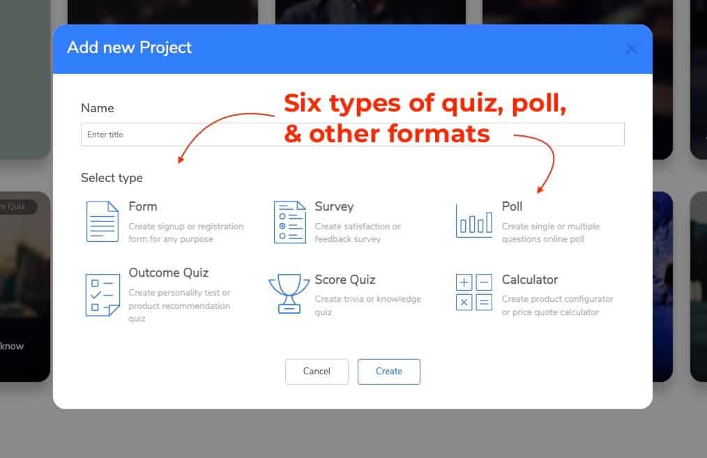 Youengage.me quiz formats